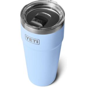 YETI Rambler 30 oz Stackable Tumbler, Stainless Steel, Vacuum Insulated with MagSlider Lid(Big Sky Blue)