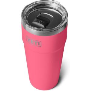YETI Rambler 30 oz Stackable Tumbler, Stainless Steel, Vacuum Insulated with MagSlider Lid(Tropical Pink)