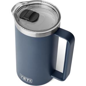 YETI Rambler 34 oz Pitcher, Vacuum Insulated, Stainless Steel with MagSlider Lid, Navy(Navy)