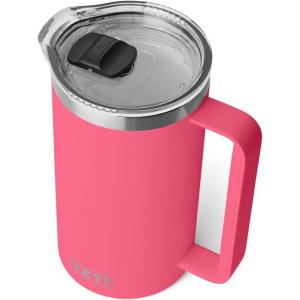 YETI Rambler 34 oz Pitcher, Vacuum Insulated, Stainless Steel with MagSlider Lid, Navy(Tropical Pink)