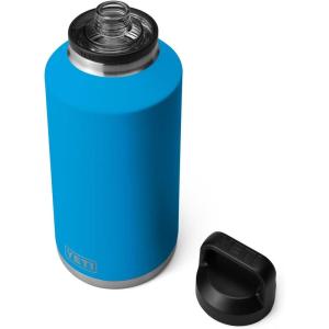 YETI Rambler 64 oz Bottle, Vacuum Insulated, Stainless Steel with Chug Cap, Navy(Big Wave Blue)