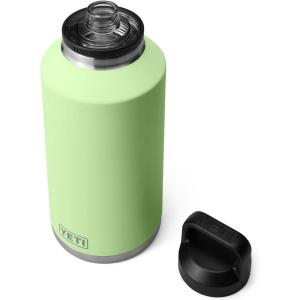 YETI Rambler 64 oz Bottle, Vacuum Insulated, Stainless Steel with Chug Cap, Navy(Key Lime)