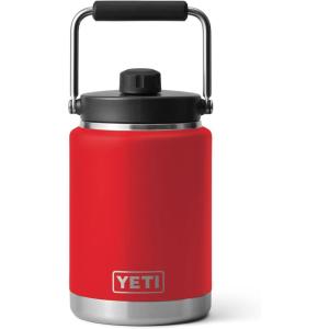 YETI Rambler Half Gallon Jug, Vacuum Insulated, Leakproof, Stainless Steel with MagCap(Rescue Red)