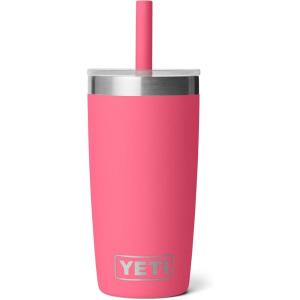 YETI Rambler Jr. 10 Oz Tumbler with Silicone Straw Lid(Tropical Pink)
