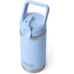YETI Rambler Jr. 12 oz Kids Bottle, with Straw Cap(Big Sky Blue)