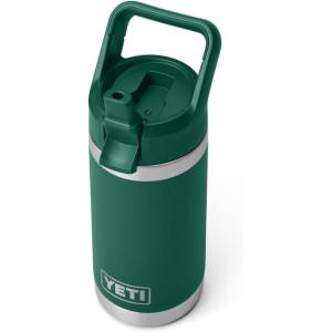 YETI Rambler Jr. 12 oz Kids Bottle, with Straw Cap(Black Forest Green)