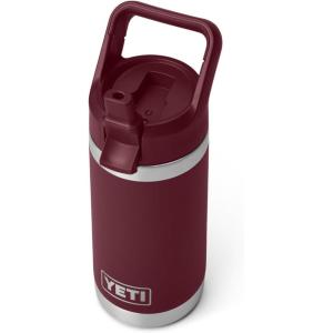 YETI Rambler Jr. 12 oz Kids Bottle, with Straw Cap(Wild Vine Red)