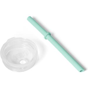YETI Rambler Silicone Adjustable Straw Lid- Easy Sipping Leakproof- Dishwasher-Safe, BPA-Free Compatible with R10 oz Jr Tumbler, R8 oz Stackable, R10 Wine Tumbler(Seafoam)