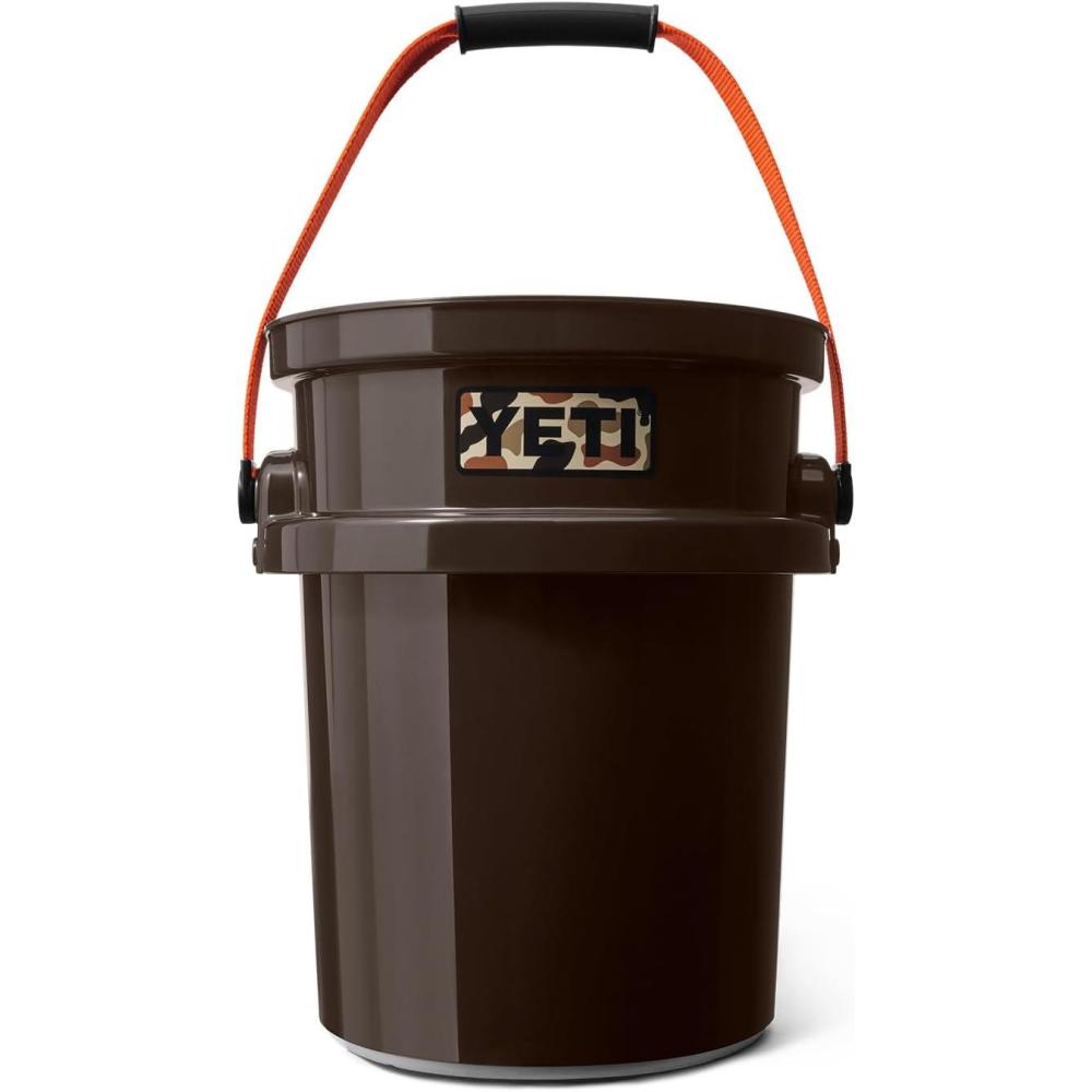 imageYETI Loadout 5Gallon Bucket Impact Resistant FishingUtility BucketWetlands Brown