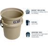 YETI Loadout 5-Gallon Bucket, Impact Resistant Fishing/Utility Bucket(Tan)