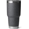 YETI Rambler 30 oz Tumbler, Stainless Steel, Vacuum Insulated with MagSlider Lid, Black Stone