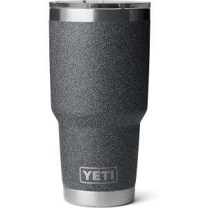 YETI Rambler 30 oz Tumbler, Stainless Steel, Vacuum Insulated with MagSlider Lid, Black Stone