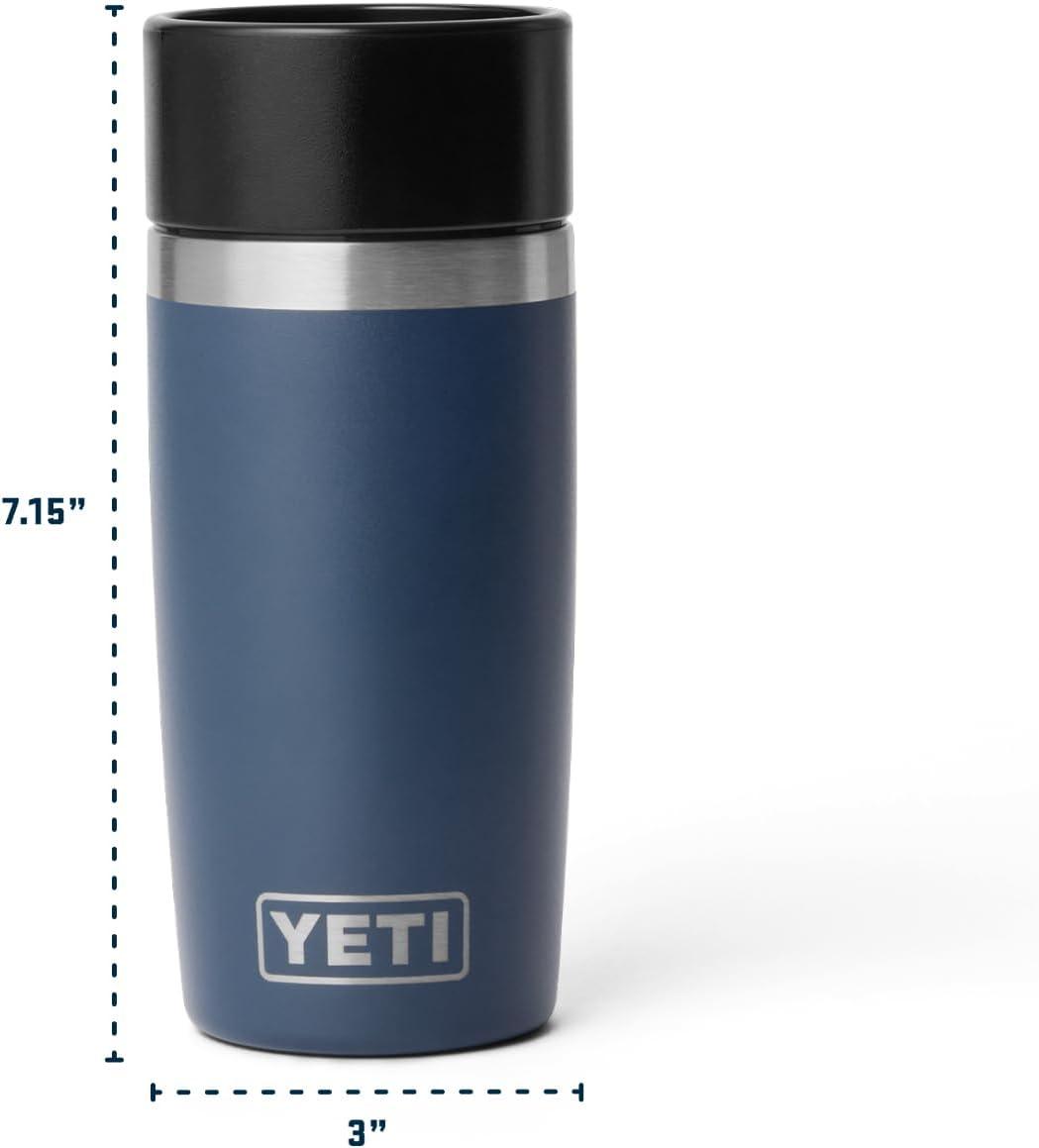 imageYETI Rambler 16 oz Travel Bottle Stainless Steel Vacuum Insulated with Leakproof Commuter Cap Blue CamoCape Taupe