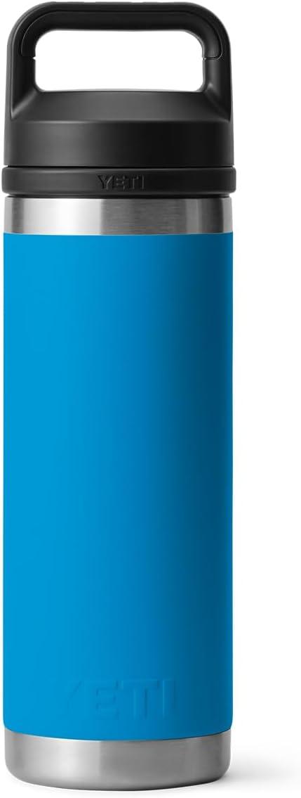 imageYETI Rambler 18 oz Bottle Vacuum Insulated Leakproof Stainless Steel with Chug Cap Blue CamoBig Wave Blue