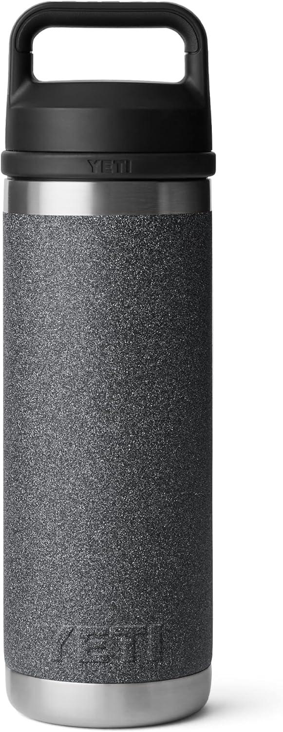 imageYETI Rambler 18 oz Bottle Vacuum Insulated Leakproof Stainless Steel with Chug Cap Blue CamoBlack StoneTextured
