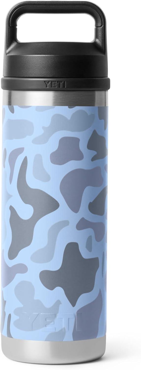 imageYETI Rambler 18 oz Bottle Vacuum Insulated Leakproof Stainless Steel with Chug Cap Blue CamoBlue Camo