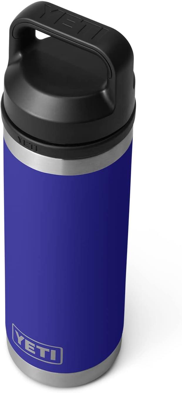 imageYETI Rambler 18 oz Bottle Vacuum Insulated Leakproof Stainless Steel with Chug Cap Blue CamoOffshore Blue