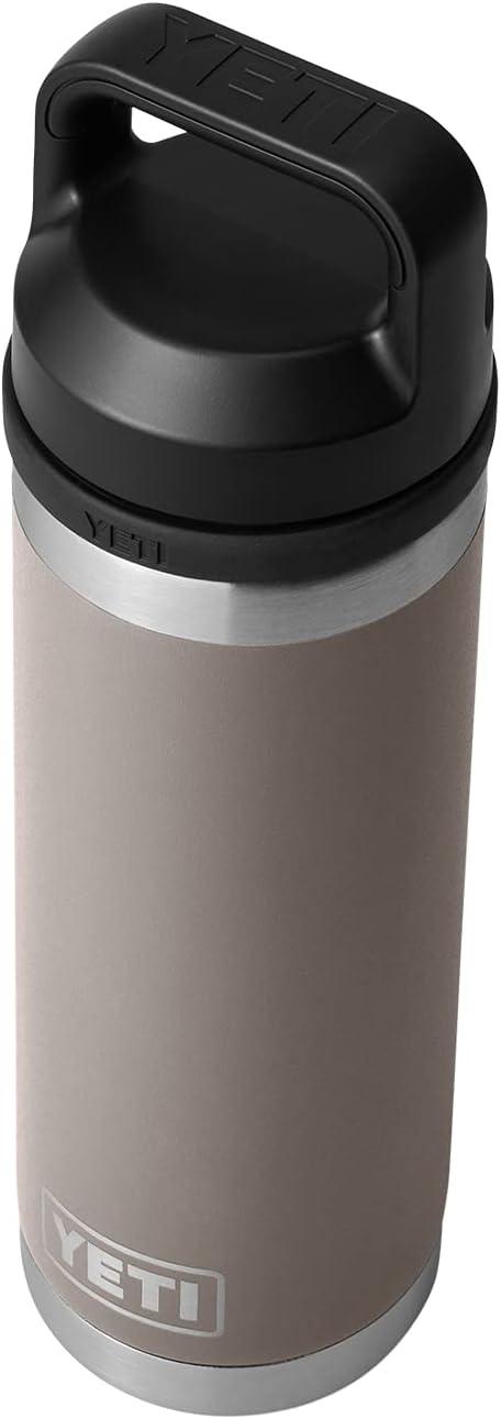 imageYETI Rambler 18 oz Bottle Vacuum Insulated Leakproof Stainless Steel with Chug Cap Blue CamoSharptail Taupe