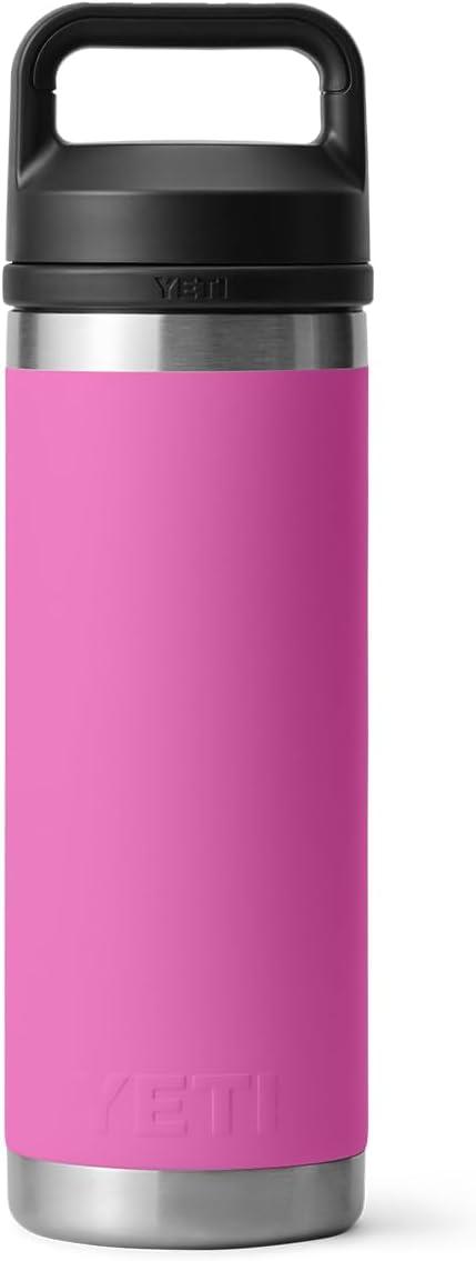 imageYETI Rambler 18 oz Bottle Vacuum Insulated Leakproof Stainless Steel with Chug Cap Blue CamoWildflower Fuchsia