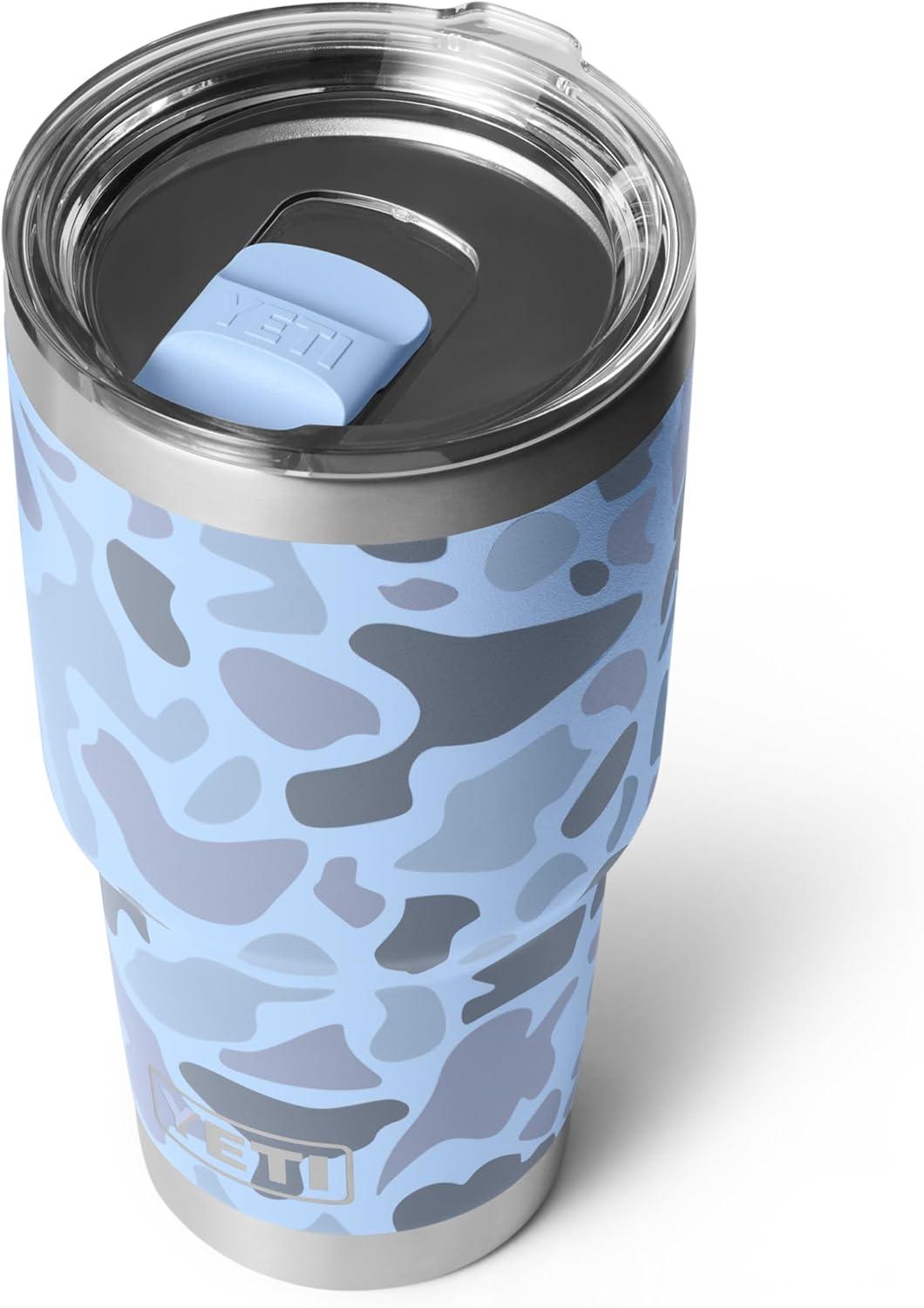 imageYETI Rambler 30 oz Tumbler Stainless Steel Vacuum Insulated with MagSlider Lid Blue CamoBlue Camo