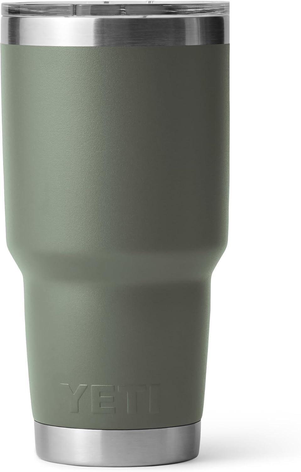 imageYETI Rambler 30 oz Tumbler Stainless Steel Vacuum Insulated with MagSlider Lid Blue CamoCamp Green