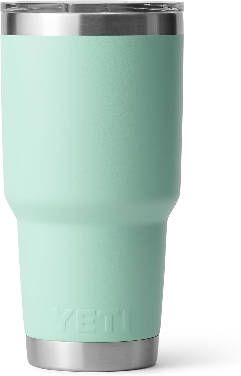 imageYETI Rambler 30 oz Tumbler Stainless Steel Vacuum Insulated with MagSlider Lid Blue CamoSeafoam