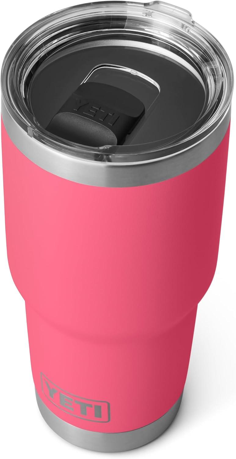 imageYETI Rambler 30 oz Tumbler Stainless Steel Vacuum Insulated with MagSlider Lid Blue CamoTropical Pink