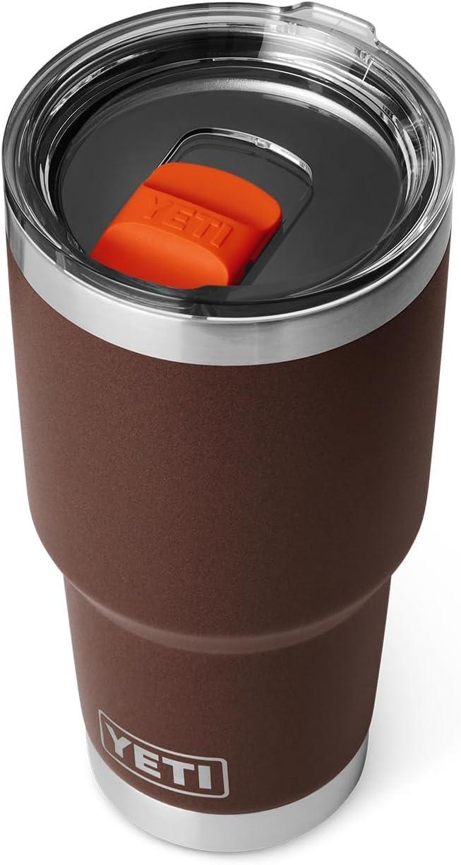 imageYETI Rambler 30 oz Tumbler Stainless Steel Vacuum Insulated with MagSlider Lid Blue CamoWetlands Brown