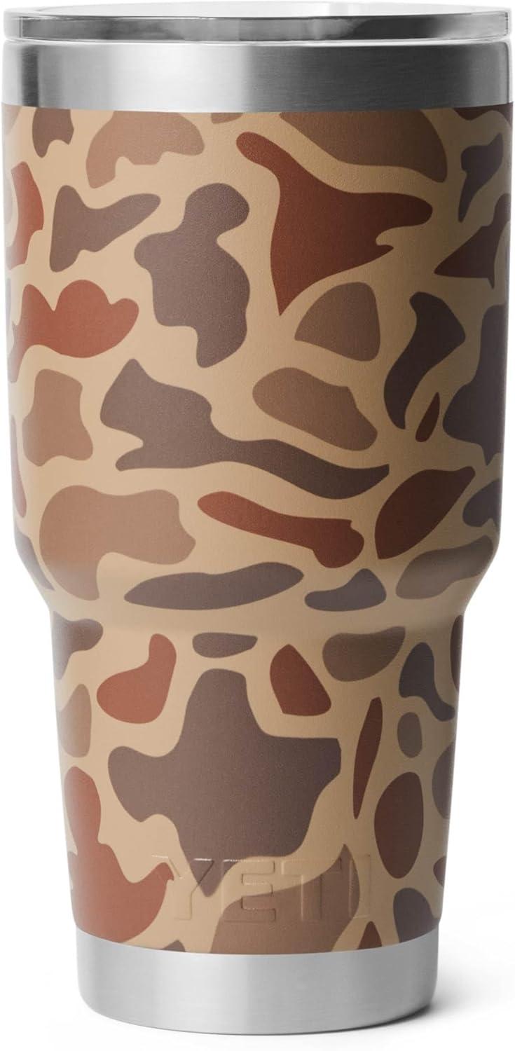 imageYETI Rambler 30 oz Tumbler Stainless Steel Vacuum Insulated with MagSlider Lid Blue CamoWetlands Camo