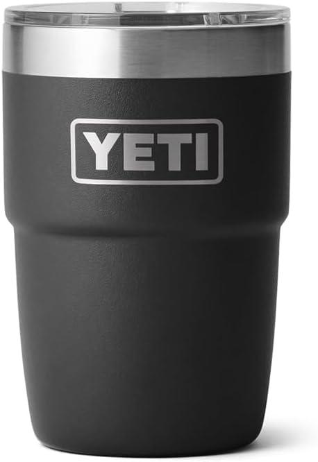imageYETI Rambler 8 oz Stackable Cup Stainless Steel Vacuum Insulated Espresso Cup with MagSlider LidBlack
