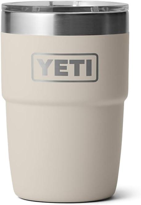 imageYETI Rambler 8 oz Stackable Cup Stainless Steel Vacuum Insulated Espresso Cup with MagSlider LidCape Taupe