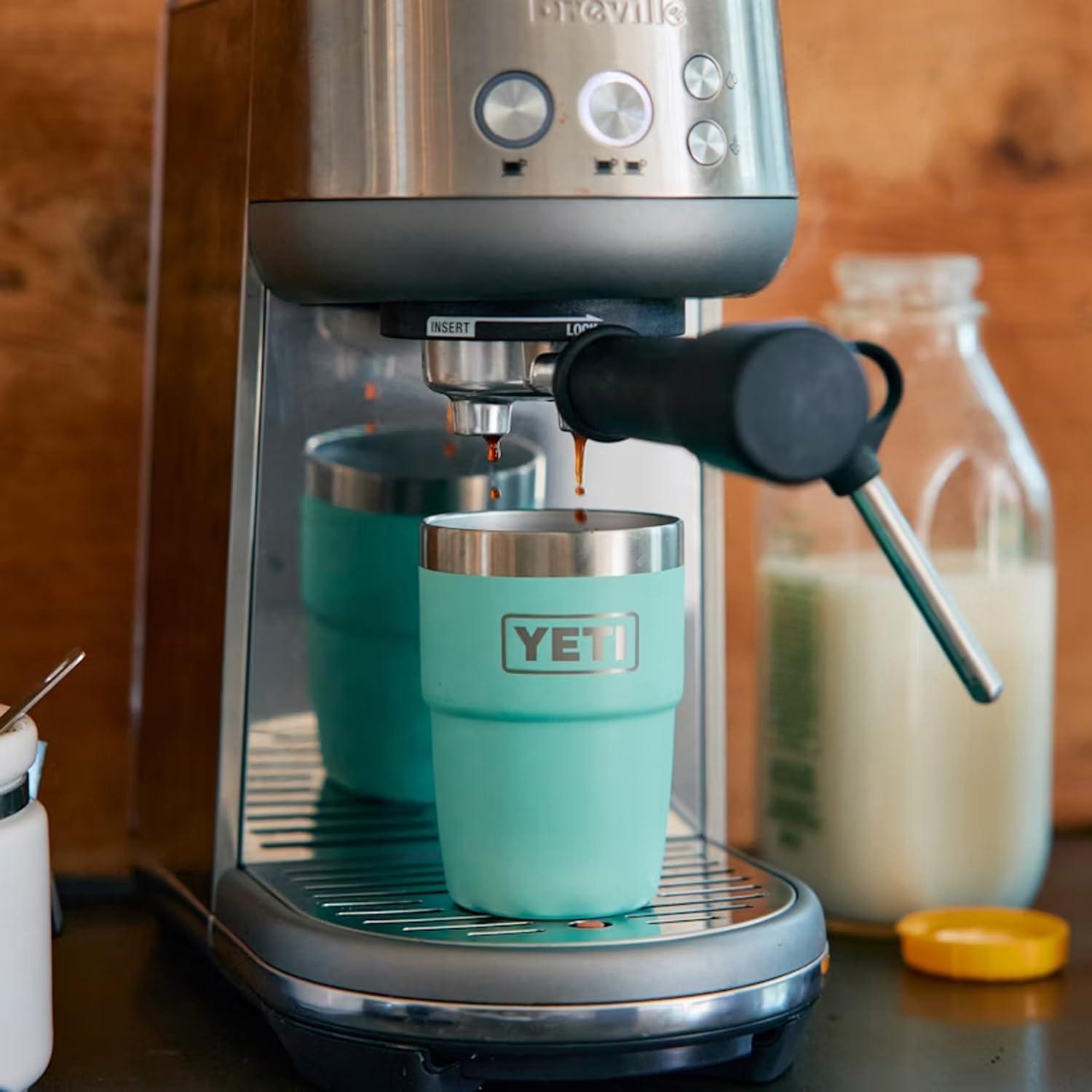 imageYETI Rambler 8 oz Stackable Cup Stainless Steel Vacuum Insulated Espresso Cup with MagSlider LidCape Taupe