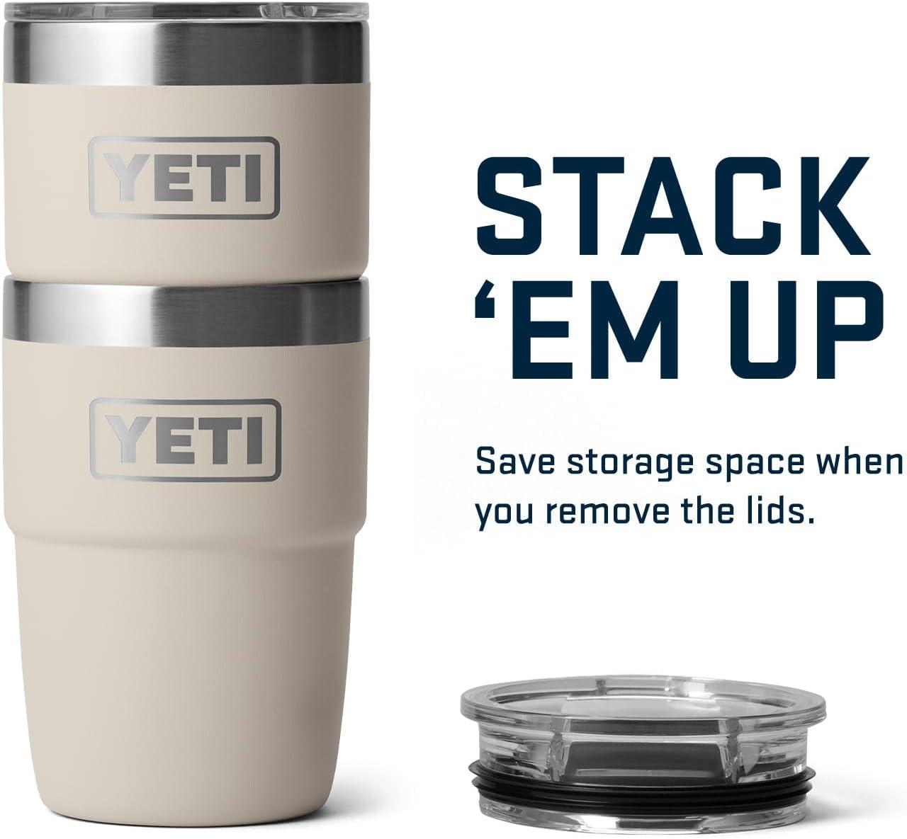 imageYETI Rambler 8 oz Stackable Cup Stainless Steel Vacuum Insulated Espresso Cup with MagSlider LidCape Taupe