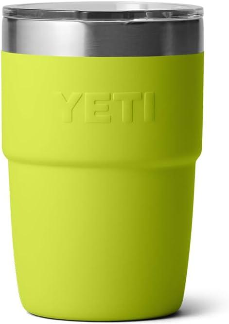 imageYETI Rambler 8 oz Stackable Cup Stainless Steel Vacuum Insulated Espresso Cup with MagSlider LidChartreuse