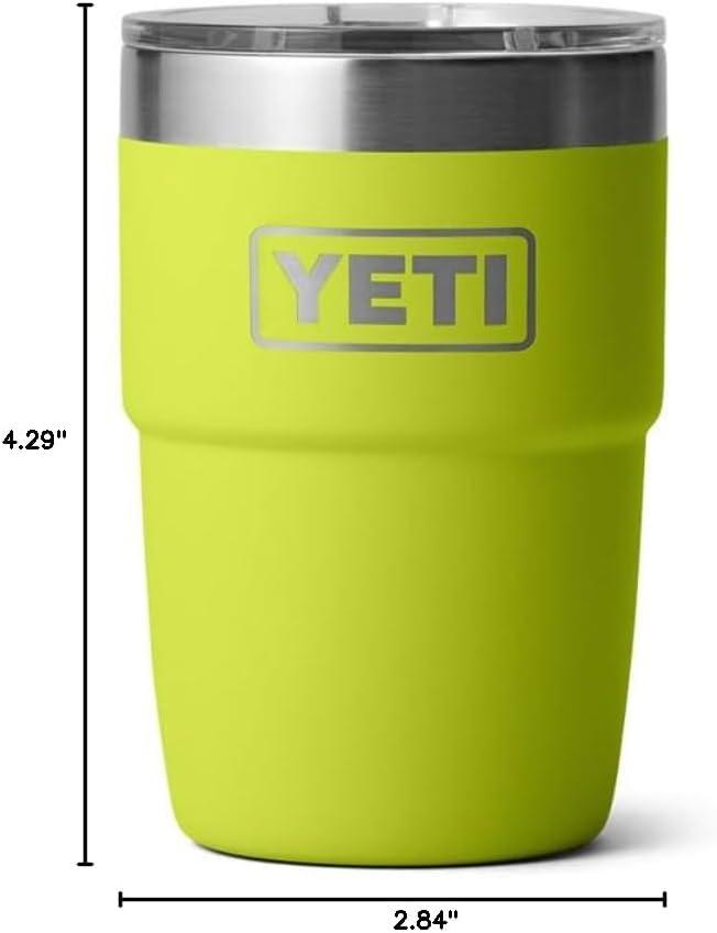 imageYETI Rambler 8 oz Stackable Cup Stainless Steel Vacuum Insulated Espresso Cup with MagSlider LidChartreuse