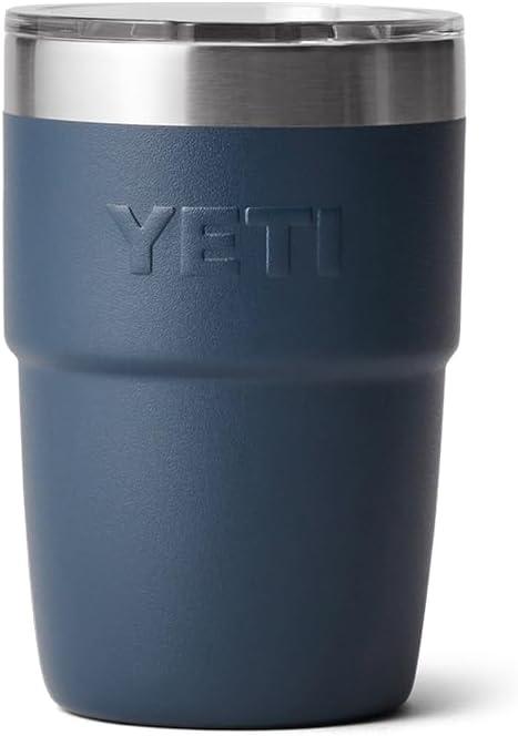 imageYETI Rambler 8 oz Stackable Cup Stainless Steel Vacuum Insulated Espresso Cup with MagSlider LidNavy