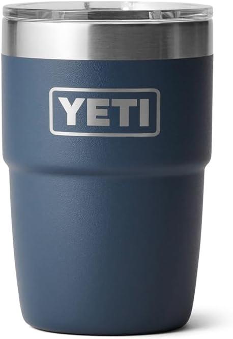 imageYETI Rambler 8 oz Stackable Cup Stainless Steel Vacuum Insulated Espresso Cup with MagSlider LidNavy