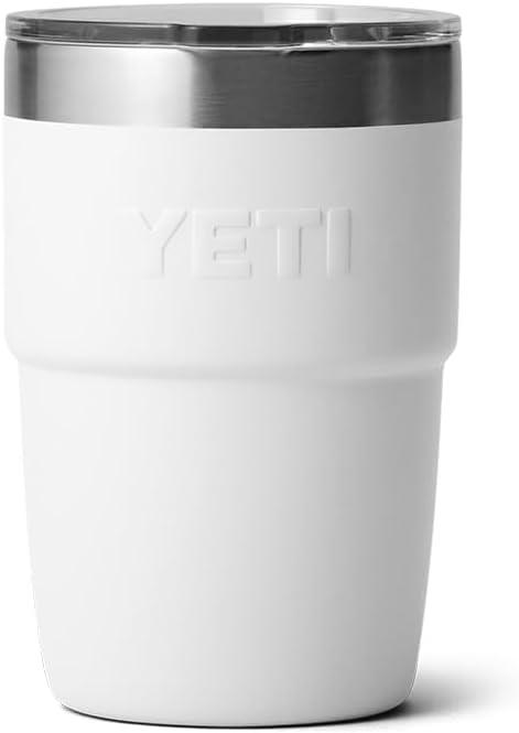 imageYETI Rambler 8 oz Stackable Cup Stainless Steel Vacuum Insulated Espresso Cup with MagSlider LidWhite