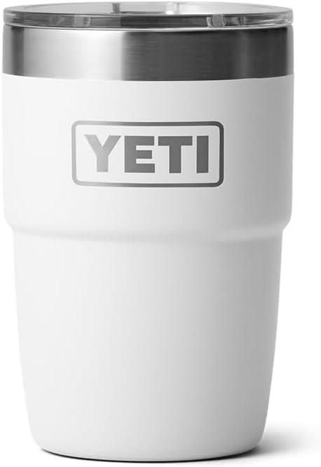 imageYETI Rambler 8 oz Stackable Cup Stainless Steel Vacuum Insulated Espresso Cup with MagSlider LidWhite