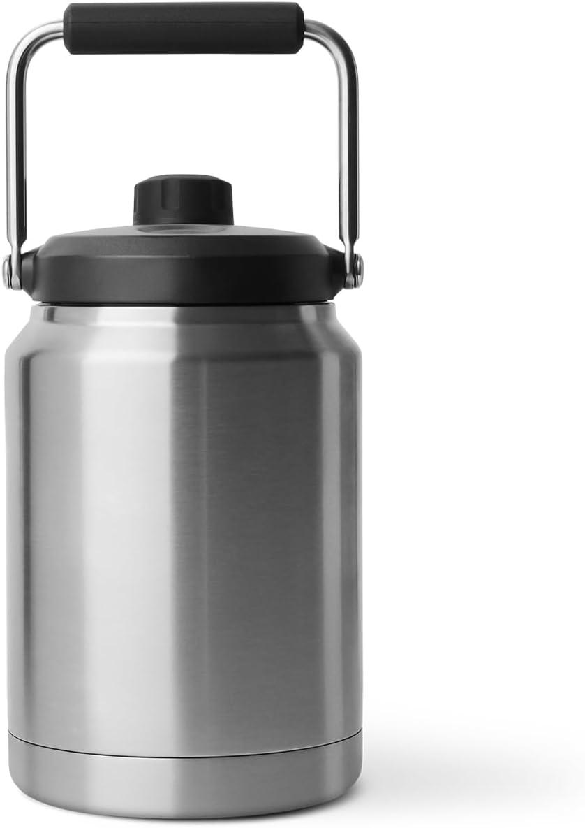 imageYETI Rambler Half Gallon Jug 20 Vacuum Insulated Leakproof Stainless Steel with MagCap Blue CamoStainless