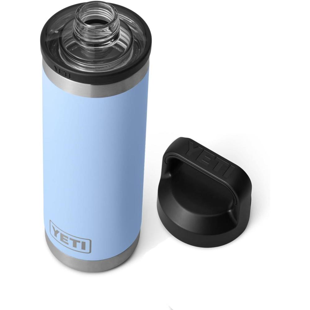 imageYETI Rambler 18 oz Bottle Vacuum Insulated Leakproof Stainless Steel with Chug Cap Blue CamoBig Sky Blue