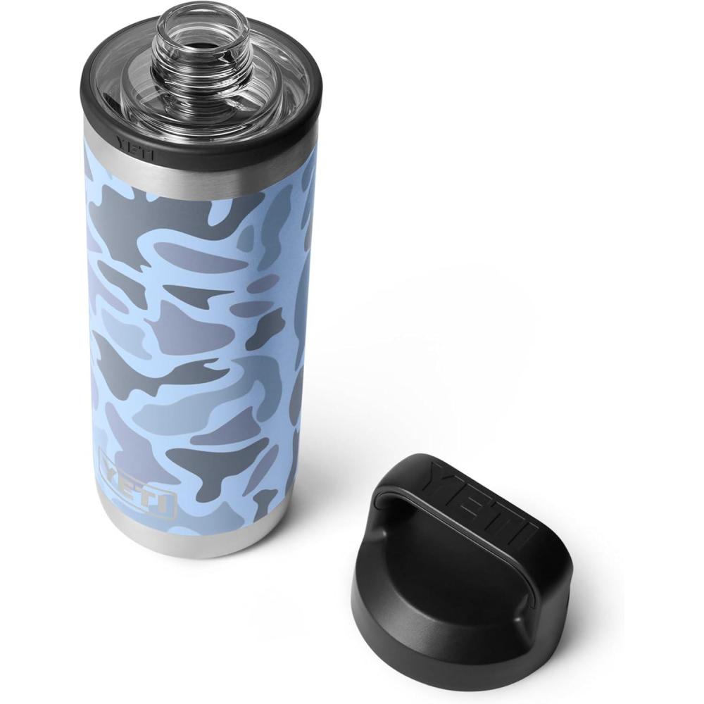 imageYETI Rambler 18 oz Bottle Vacuum Insulated Leakproof Stainless Steel with Chug Cap Blue CamoBlue Camo