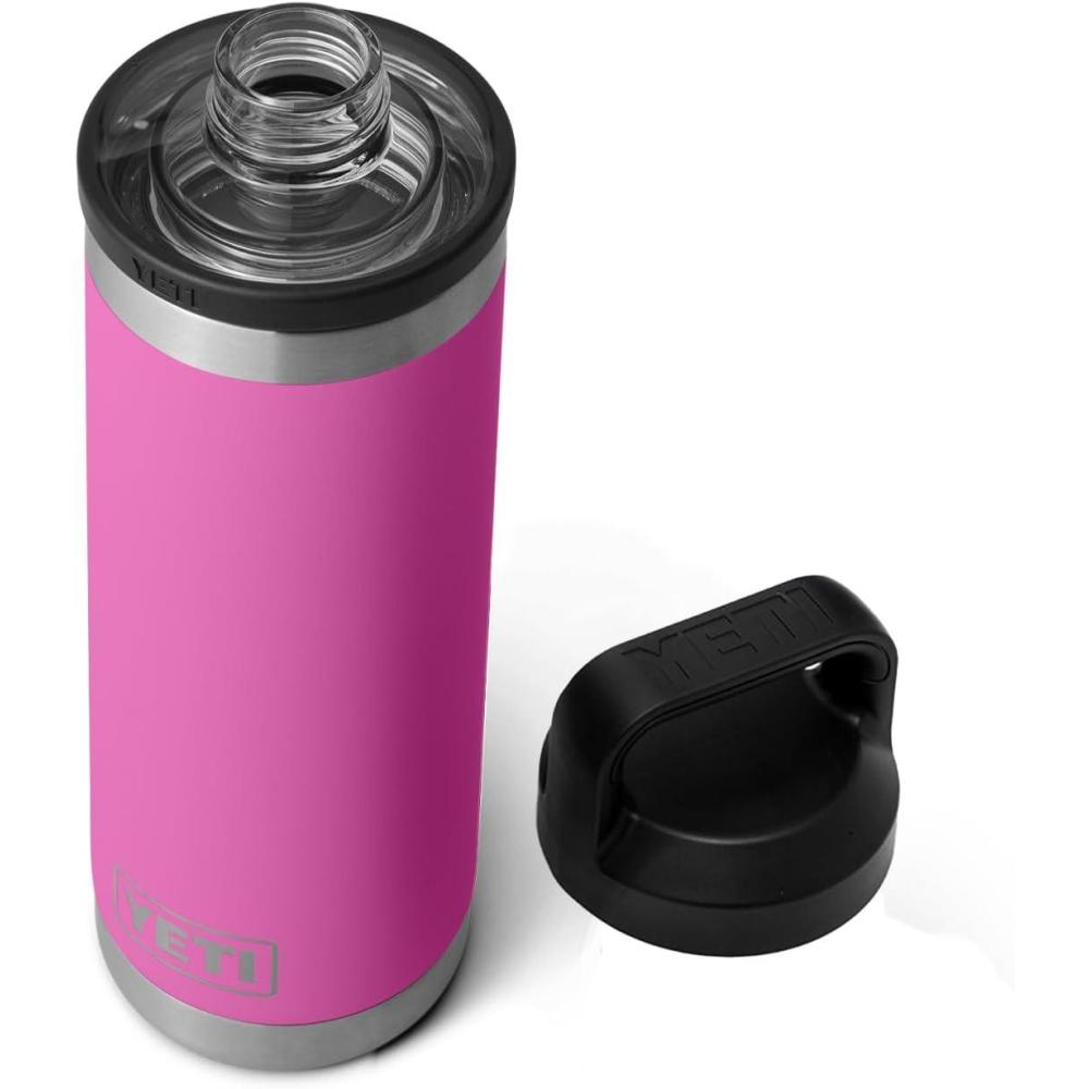 imageYETI Rambler 18 oz Bottle Vacuum Insulated Leakproof Stainless Steel with Chug Cap Blue CamoWildflower Fuchsia