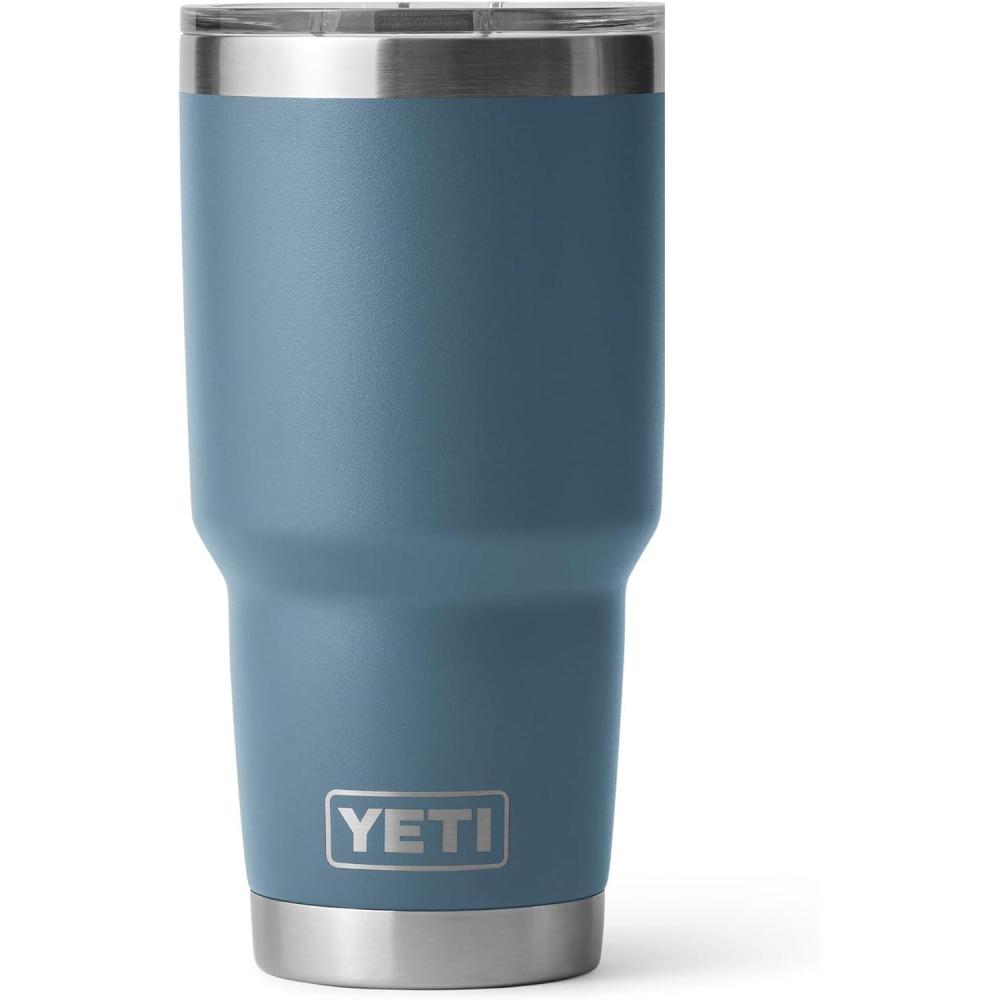 imageYETI Rambler 30 oz Tumbler Stainless Steel Vacuum Insulated with MagSlider Lid Blue CamoNordic Blue