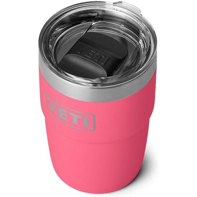 imageYETI Rambler 8 oz Stackable Cup Stainless Steel Vacuum Insulated Espresso Cup with MagSlider LidTropical Pink