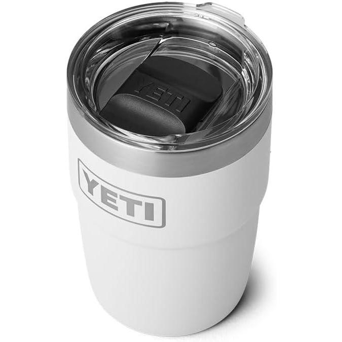 imageYETI Rambler 8 oz Stackable Cup Stainless Steel Vacuum Insulated Espresso Cup with MagSlider LidWhite