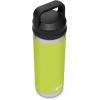 YETI Rambler 18 oz Bottle, Vacuum Insulated, Leakproof, Stainless Steel with Chug Cap, Blue Camo(Chartreuse)