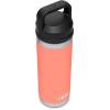 YETI Rambler 18 oz Bottle, Vacuum Insulated, Leakproof, Stainless Steel with Chug Cap, Blue Camo(Coral)