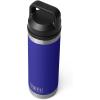 YETI Rambler 18 oz Bottle, Vacuum Insulated, Leakproof, Stainless Steel with Chug Cap, Blue Camo(Offshore Blue)
