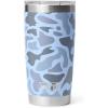 YETI Rambler 20 oz Stainless Steel Vacuum Insulated Tumbler w/MagSlider Lid(Blue Camo)